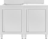 thumbnail of Fregadero de cocina profesional acero inoxidable 120x60x96 cm