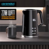 thumbnail of Arendo Wasserkocher, Edelstahl oder Glas, Temperaturanzeige & Warmhaltefunktion