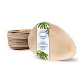 thumbnail of onlyleaf 25 Stück Palmblatt Teller 26cm Einweggeschirr Tropfenform robust dekorativ nachhaltiges Einweggeschirr umweltfreundliche Einwegteller