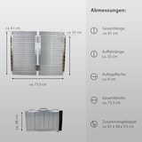 thumbnail of TRUTZHOLM Rollstuhlrampe klappbar 61 cm Traglast 272 kg Alu grau geriffelt Auffahrrampe