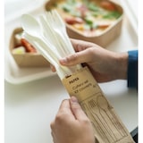 thumbnail of MONOUSO - Besteckset aus Kraftpapier Messer, Gabel, Löffel und Serviette (300 Stück)