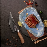 thumbnail of Wakoli Kochmesser I 20 cm Klinge I Olivenholzgriff und Hammerschlag