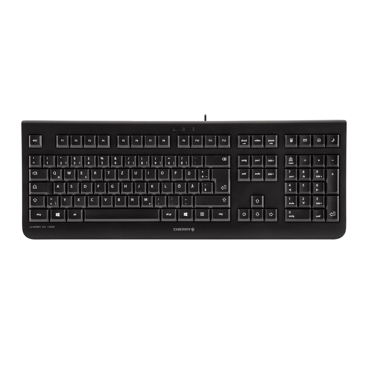CHERRY KC 1000 USB-Tastatur kabelgebunden schwarz