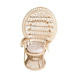 thumbnail of Fauteuil emmanuelle rotin H146 x L96 x P51 - assise 43 cm (49 avec coussin)