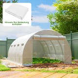 thumbnail of Outsunny-Gewächshausfolie-400L x 300B x 200H cm-Weiß