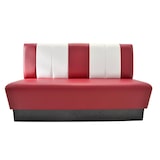 thumbnail of Gastro Sitzbank Americano Retro | Dinerbank Rot & Weiß | 160 cm breit | Amerikanische Sitzbank
