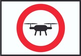 thumbnail of Drohnen Flugverbot Symbol Schild A1 (594x841mm)