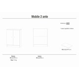 thumbnail of SARMOG MOBILE 2 ANTE KIT L62 P34 H80 in truciolare nobilitato color eucalipto