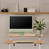 thumbnail of Arbeitstisch / Schreibtisch WORKSTATION I 80 x 60 cm weiß / eiche hjh OFFICE