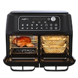 thumbnail of MAXXMEE Heißluft-Fritteuse Doppelkammer 11l - Kombination aus Heißluftofen, Grill & Fritteuse mit 2 XXL-Frittierfächern je 5,5l - Digitales Bedienfeld
