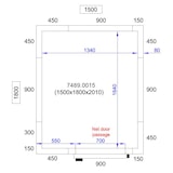 thumbnail of Chefgastro Kühl- und Frierzelle BxTxH 1500x1800x2010mm