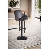 thumbnail of Barhocker FineBuy Küchenhocker Samt Hocker Bistrohocker Barstuhl Drehbar Modern