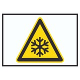 thumbnail of Achtung Kälte Symbol A6 (105x148mm) Schild