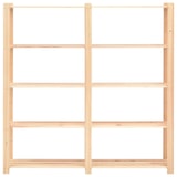 thumbnail of Helloshop26 - 5-stöckiges Lagerregal 5-teilig 170 x 38 x 170 cm Kiefernholz 500 kg Beige 02_0045733