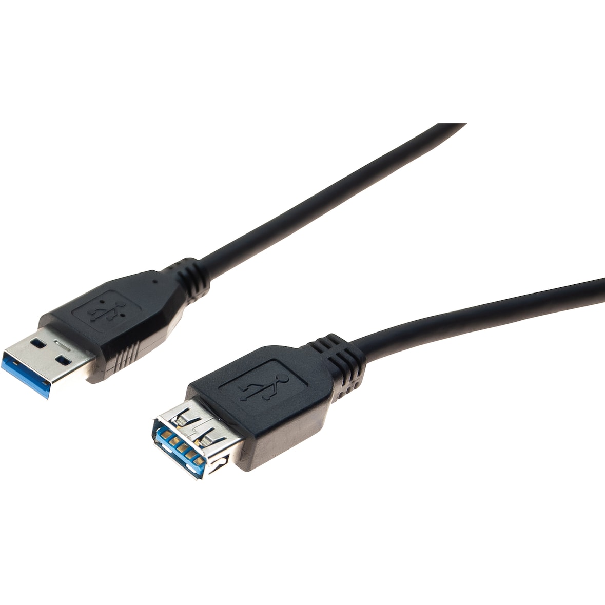 GENERIQUE Rallonge USB 3.0 type A / A noire - 1,8 m
