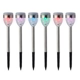 thumbnail of LED Solar Außenleuchten 24,5cm Edelstahl mit Farbwechsel 6er Set