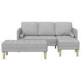 thumbnail of vidaXL Sofa Set mit Kissen 2 pcs Wolkengrau Polyester