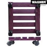 thumbnail of WAGNER Pflanzenroller NATURE 29 x 29 x 8 cm, für Innen, Massivholz, purpur, Tragkraft 100 kg, EU Ware - 20088701