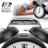 thumbnail of BEARWARE Wecker analog, laut, ohne Ticken, Retro-Design