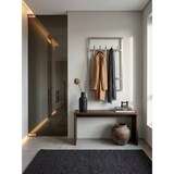 thumbnail of Wandgarderobe Metall Silber 60x100x7,5 cm Design Flurgarderobe Stahl, Hakenleiste Wandpaneel, Garderobe Wand, Garderobenleiste