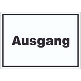 thumbnail of Ausgang Aufkleber mit Text Exit Schluss waagerecht A4 (210x297mm)