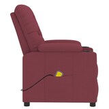 thumbnail of vidaXL Massagesessel Weinrot Stoff