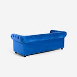 thumbnail of Divano Chesterfield in velluto 3 posti stile classico vintage Norwich - Blu-DI764NPUBL