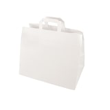 thumbnail of PAPSTAR 50 Tragetaschen, Papier 27 cm x 32 cm x 17 cm weiss mit Tragegriff