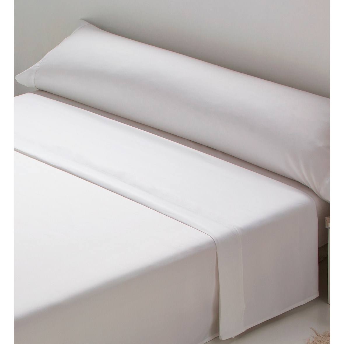 Juego sabanas 100% Algodón tamaño  150 cm (Blanco)