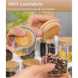 thumbnail of Five Stars® Voorraadpotten - Glazen Potjes Met Deksel - 280 ML - 10 Delige Set - BPA-vrij - Inclusief Pen & Herschrijfbare Stickers