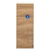 thumbnail of PAPSTAR 250 Besteckbeutel 26 cm x 10 cm natur