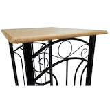 thumbnail of Helloshop26 - Conjunto de 2 banquetas altas com mesa alta design em madeira e aço para cozinha/sala de estar 1202006/2