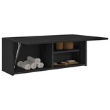 thumbnail of vidaXL Bad-Wandschrank Schwarz 80x25x30 cm Holzwerkstoff
