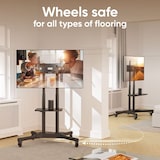 thumbnail of ONKRON Carrello Porta TV con Ruote, Altezza Regolabile, per schermi da 32 a 65", fino a 45 kg, Base VESA 100x100 a 600x400 mm, TS1351-B Nero