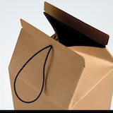 thumbnail of Milchkarton-Form aus recyceltem Karton braun 10 x 10 x 21 cm je 100 - Gimex