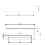 thumbnail of Quemador de bioetanol para chimenea de acero inoxidable, 3,5 lt, 45,7 x 18,7 x 9,5 cm