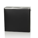 thumbnail of Afvalverzamelaar / afvalscheidingssysteem Clean 9 - 54L (3x18L) staal zwart hjh OFFICE
