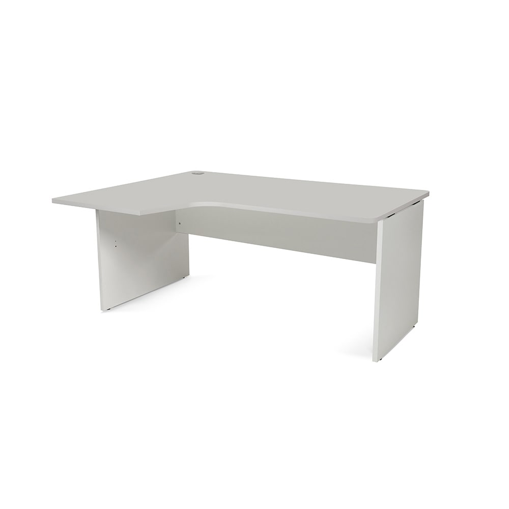 Rocada mesa de oficina serie work con forma de l izquierda 160x120 gris/gris