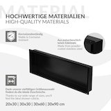thumbnail of LuxeBath Wandnische Edelstahl 90 × 30 × 10 cm Schwarz – Randlose Duschnische, befliesbares Einbauregal, Duschablage für Badutensilien, großes