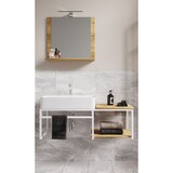 thumbnail of VCM Badmöbel Waschtisch Bitila Weiß / Honig-Eiche H. 35 x B. 100 x T. 42 cm