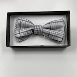 thumbnail of Fliege kariert Fb. schwarz/grau : blau / grau kariert : 100% Polyester 210 g/m² Fliegen