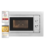 thumbnail of Exquisit Einbau-Mikrowelle EMW10-020 inox | max. 800 W | Garraum 20 l | Inox Front