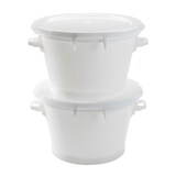 thumbnail of GILAC Couvercle plat pour conteneur rond HACCP 75 L et baquet 50 L - 75 L - Blanc G616421