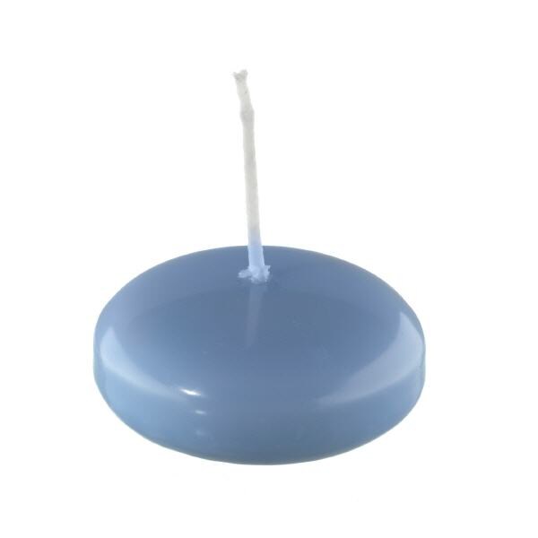 Schwimmkerzen Blue Bell Hellblau 26 x Ø 42 mm, 40 Stück