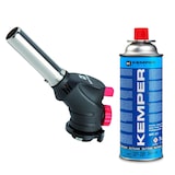 thumbnail of Cannello a gas + cartuccia di gas butano KEMPER da 227 gr