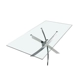 thumbnail of Angel Cerdá Mesa comedor rectangular cristal 1061.01 180 x 95 x 75 cm.