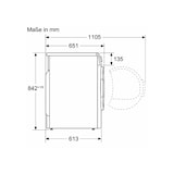 thumbnail of Bosch Serie 8 WQB246D41, Wärmepumpentrockner, 9 kg