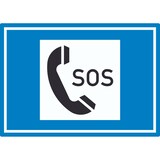 thumbnail of Notrufsäule Symbol Aufkleber A0 (841x1189mm)