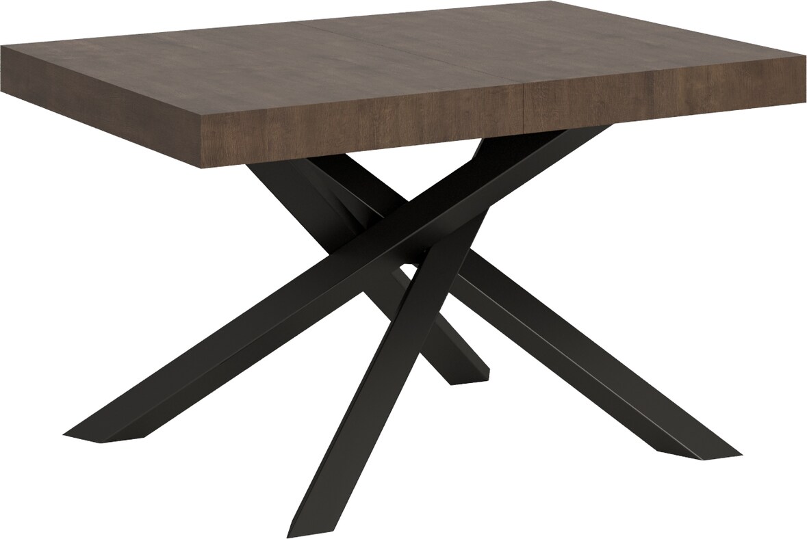 Ausziehbarer Tisch 90x130/234 cm Gestell Volantis Walnuss Anthrazit