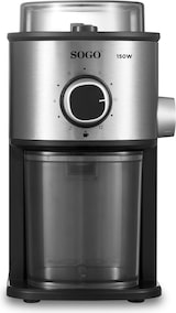 thumbnail of Moinho de café SOGO MOL-SS-5236; Potência: 150W; 14 níveis de moagem; Capacidade grão: 200g; Capacidade café moído: 150g;